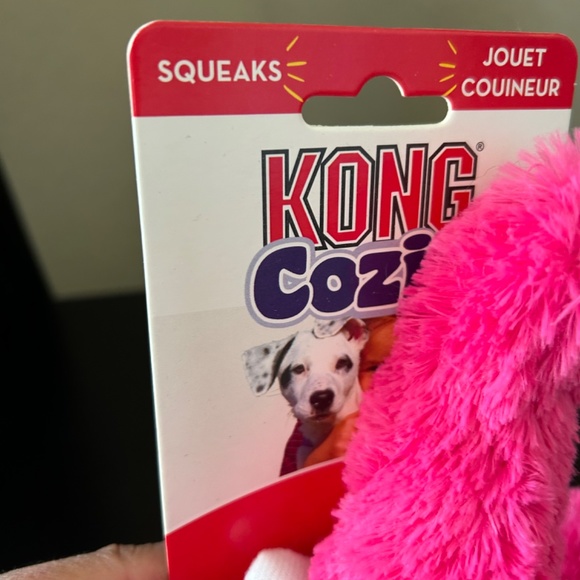 Kong Cozie Pink Elephant Dog Toy. NWT - Picture 6 of 6